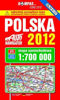 Polska. Mapa samochodowa 1:700 000