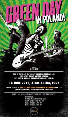 Green Day - koncert w Polsce / Green Day - Uno, Dos, Tré, Tour!